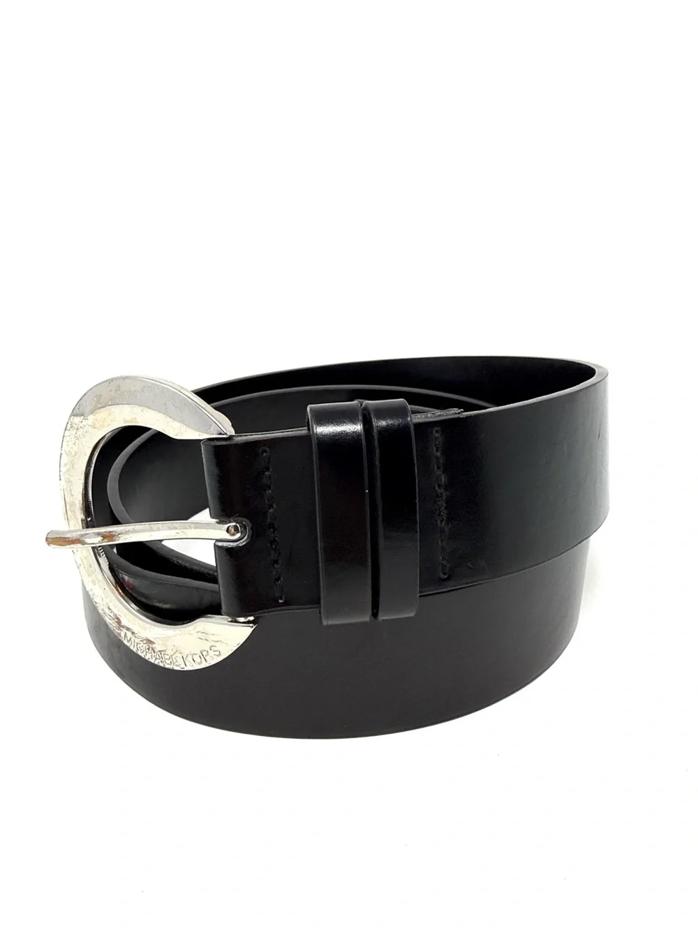 Michael Kors Women’s Black Leather Belt
